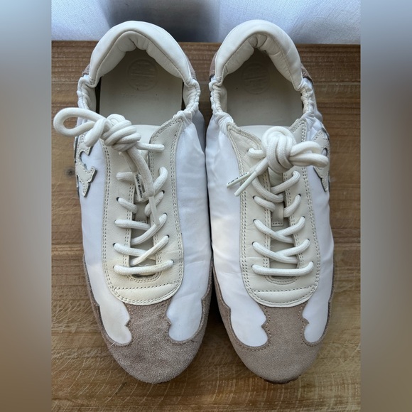 Tory Burch Vintage Double T Trainer in White Size 8 - Picture 4 of 12